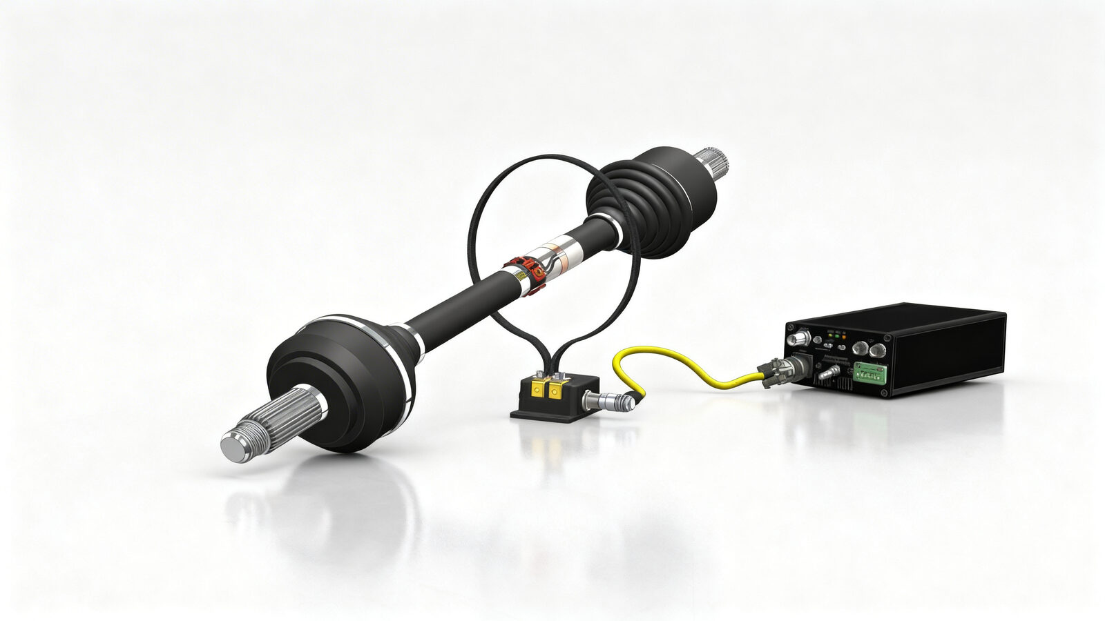 Antriebswelle mit AXON Telemetrie-System zur kontaktlosen Drehmomentmessung